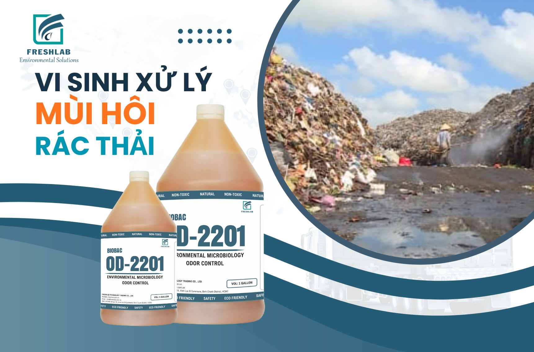 Xử lý mùi hôi rác thải sinh hoạt